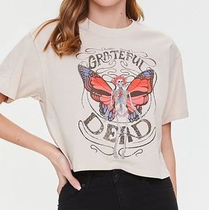 Grateful Dead Band Oversized Boxy Crop 